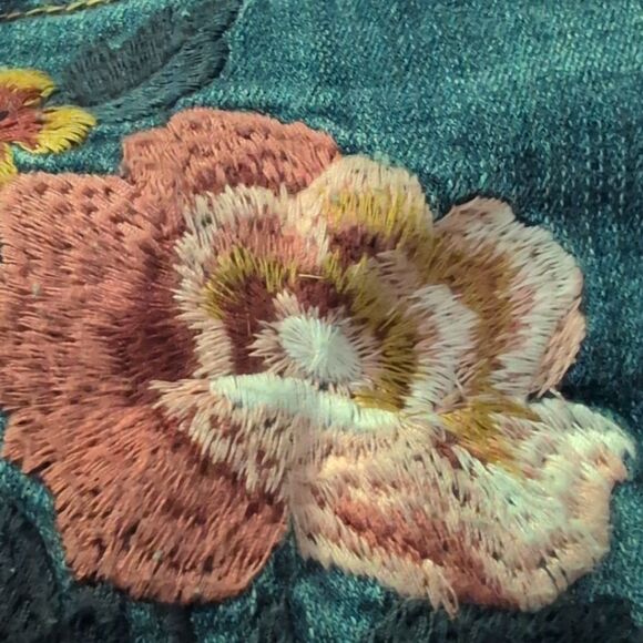 Hippie Laundry Embroidered‎ Distressed Boho Denim Jeans Women's Size 29 Skinny - Picture 7 of 8